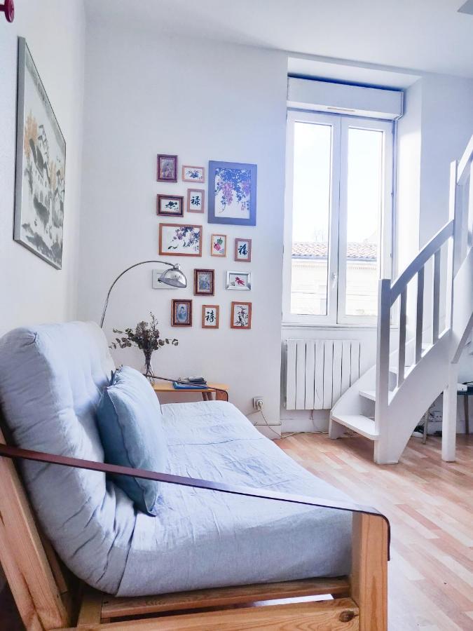 Duplex Lumineux Avec Bureau Separe Dans Le Centre Apartment Bordeaux Exterior foto